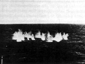 Sinking towards the U-boat